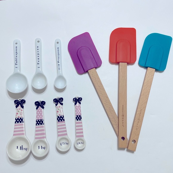 Kitchen Tools 2 Sets of Ceramic Measuring Spoons Nordic Ware Spatulas - Picture 4 of 9